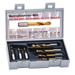 HSS spiralno svrdlo za metal 8-dijelni set Exact 50896 DIN 3126 1/4" (6.3 mm) 1 set