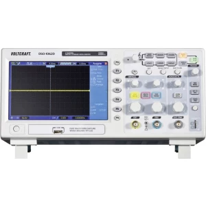 Digitalni osciloskop VOLTCRAFT DSO-1102D 100 MHz 2-kanalni 512 kpts 8 bita kalibriran prema ISO digitalna memorija (DSO) slika