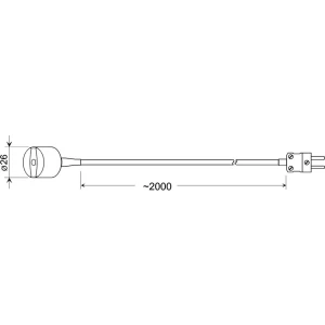 Kalib. ISO-Površinsko temperaturno tipaloGreisinger GMF 200 tipa K, magnetsko, utič za termoelemente 601425 slika