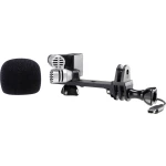 Mikrofon za kameru Renkforce GM-01 vrsta prijenosa: žičani, uklj. kopča, uklj. zaštita od vjetra