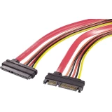 Produžni kabel za napajanje tvrdog diska [1x SATA-kombinirani utikač 7+15pol. - 1x SATA-kombinirana utičnica 7+15pol.] 0.50 m cr