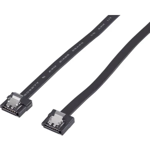 SATA III produžni kabel [1x SATA-utičnica 7pol. - 1x SATA-utičnica 7pol.] 1 m crni Renkforce slika
