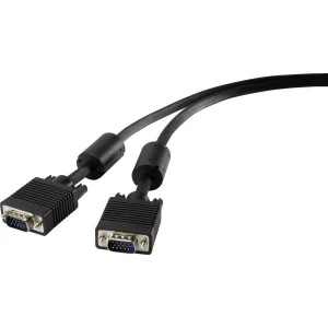 SVGA priključni kabel [1x VGA-utikač - 1x VGA-utikač] 0.50 m crni Renkforce slika