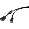 DisplayPort produžni kabel [1x DisplayPort utikač - 1x DisplayPort utičnica] 1.80 m crni Renkforce slika