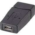 USB 2.0 adapter [1x USB 2.0 utičnica A - 1x USB 2.0 utičnica Micro-B] crni, Renkforce slika