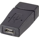 USB 2.0 adapter [1x USB 2.0 utičnica A - 1x USB 2.0 utičnica Micro-B] crni, Renkforce
