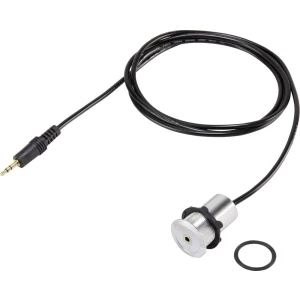 Klinken audio priključni kabel [ klinken utikač 3.5 mm - klinken utičnica 3.5 mm] 1.45 m srebrne boje TRU Components slika
