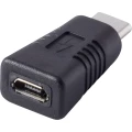USB 2.0 adapter [1x USB-C utikač - 1x USB 2.0 utičnica Micro-B] crni, pozlaćeni kontakti Renkforce slika