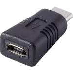 USB 2.0 adapter [1x USB-C utikač - 1x USB 2.0 utičnica Micro-B] crni, pozlaćeni kontakti Renkforce