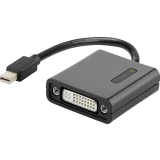 DisplayPort / HDMI adapter [1x Mini-DisplayPort utikač - 1x DVI-utičnica 24+5pol.] crni, pozlaćeni kontakti Renkforce