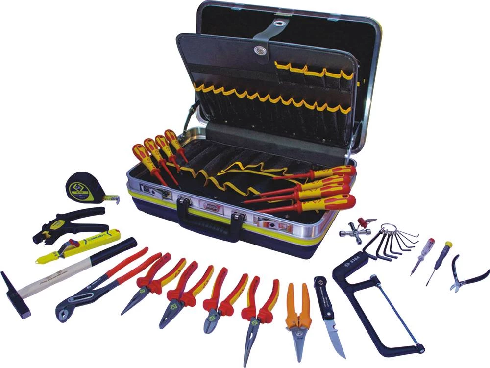 Kofer s električarskim alatom 26-dijelni set C.K. T1641 slika