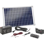 Solarni komplet Esotec 120005, 20 Wp, s akumulatorom, priključnim kabelom i regulatorom punjenja