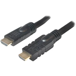 HDMI priključni kabel [1x HDMI-utikač - 1x HDMI-utikač] 10 m crni, LogiLink slika