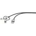 Renkforce 3-u-1 Micro-USB/Lightning/USB-C kabel za punjenje i sinkronizaciju 0,5 m slika