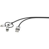 Renkforce 3-u-1 Micro-USB/Lightning/USB-C kabel za punjenje i sinkronizaciju 0,5 m