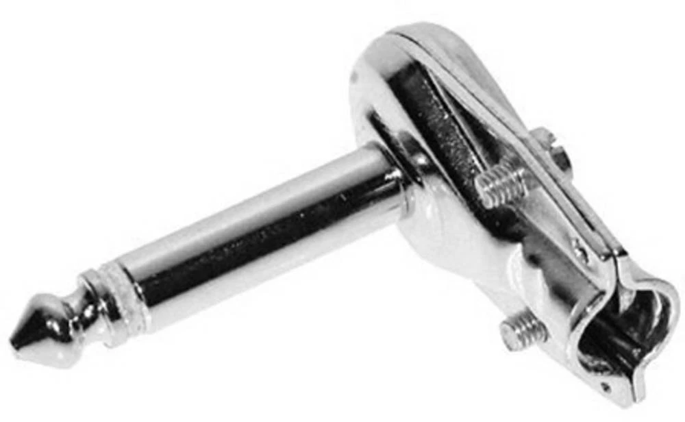 Klinken utični konektor 6.35 mm utikač, kutni broj polova: 2 mono, srebrne boje TRU Components 1 kom. slika