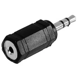Klinken adapter, klinken utikač 3.5 mm - klinken utičnica 2.5 mm stereo, broj polova:3 TRU Components 1 kom.