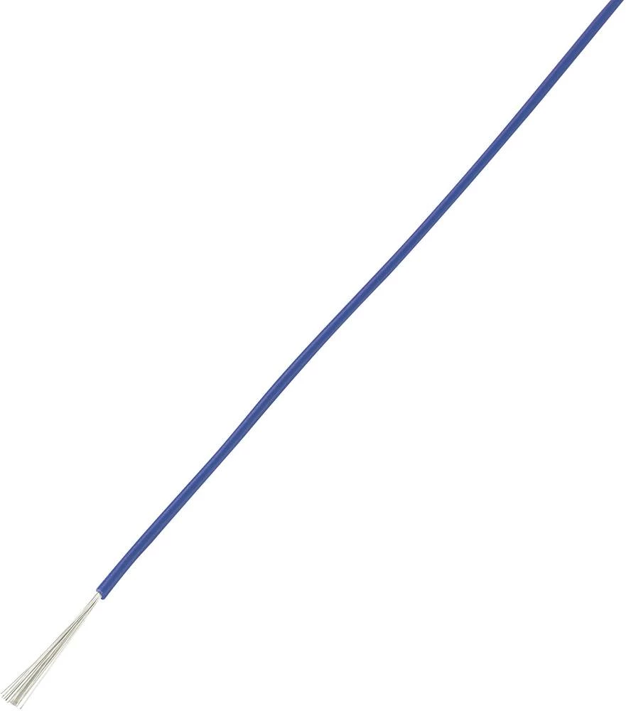 Finožični vodič LiY 1 x 0.75 mm˛ plave boje Conrad Components 605721 10 m slika
