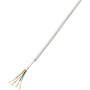 Alarmni kabel LiYY 8 x 0.22 mm˛ bijele boje Conrad Components 607822 50 m slika