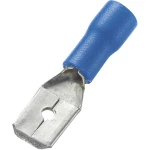 Plosnati utikač, širina utikača: 6.4 mm debljina utikača: 0.8 mm 180 ° djelomično izolirana, plave boje Conrad Components 745424