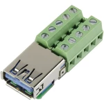 Ugradbena utičnica USB 3.0 utičnica, horizontalna ugradnja USB-AFT-2 Conrad Components sadržaj: 1 kom.