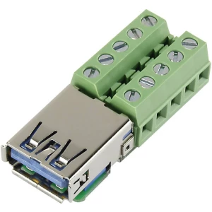 Ugradbena utičnica USB 3.0 utičnica, horizontalna ugradnja USB-AFT-2 Conrad Components sadržaj: 1 kom. slika
