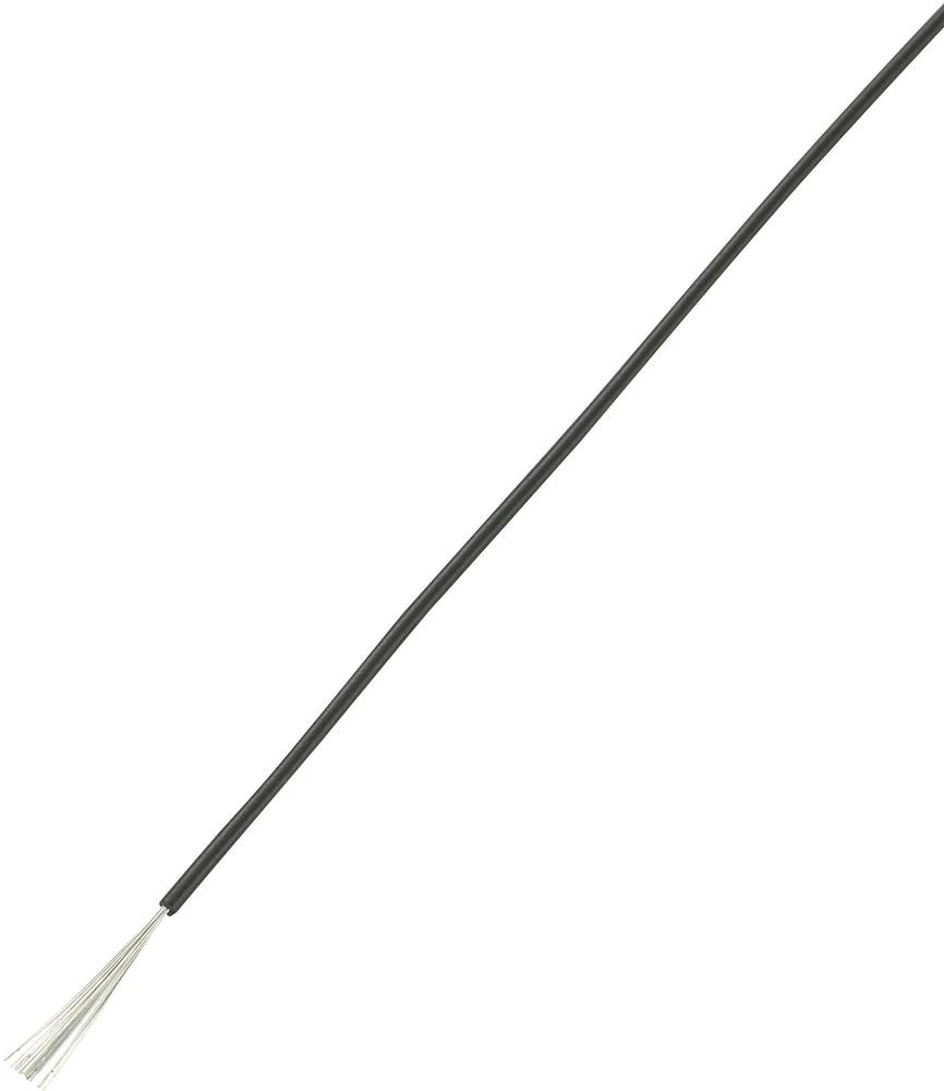 Finožični vodič LiY 1 x 0.22 mm˛ crne boje Conrad Components 605532 10 m slika