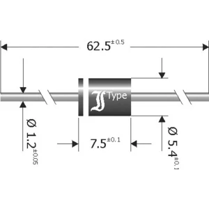Schottky-barrier ispravljačka dioda TRU Components TC-SB840 DO-201 40 V 8 A slika