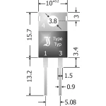 Schottky-barrier ispravljačka dioda TRU Components TC-SBT1040 TO-220AC 40 V 10 A