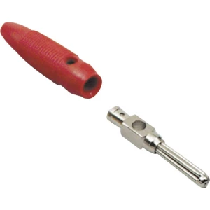 Lamelni utikač, ravan, promjer kontakta: 4 mm crvene boje TRU Components 1 kom. slika