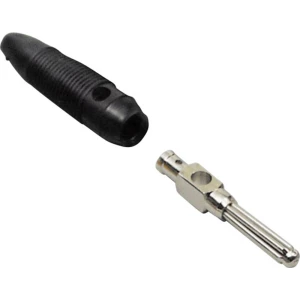 Lamelni utikač, ravan, promjer kontakta: 4 mm crne boje TRU Components 1 kom. slika