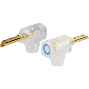 Banana konektor, utikač, kutni, promjer kontakta: 4 mm crne boje TRU Components 1 kom. slika