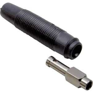 Laboratorijska utičnica, sklopka, ravna, promjer kontakta: 4 mm crne boje TRU Components 1 kom. slika