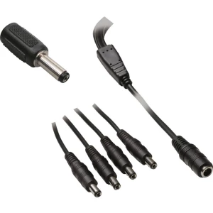 Niskonaponski adapterski kabel, niskonaponska utičnica - niskonaponski utikač 5.50 mm 2.10 mm TRU Components 1.10 m 1 set slika