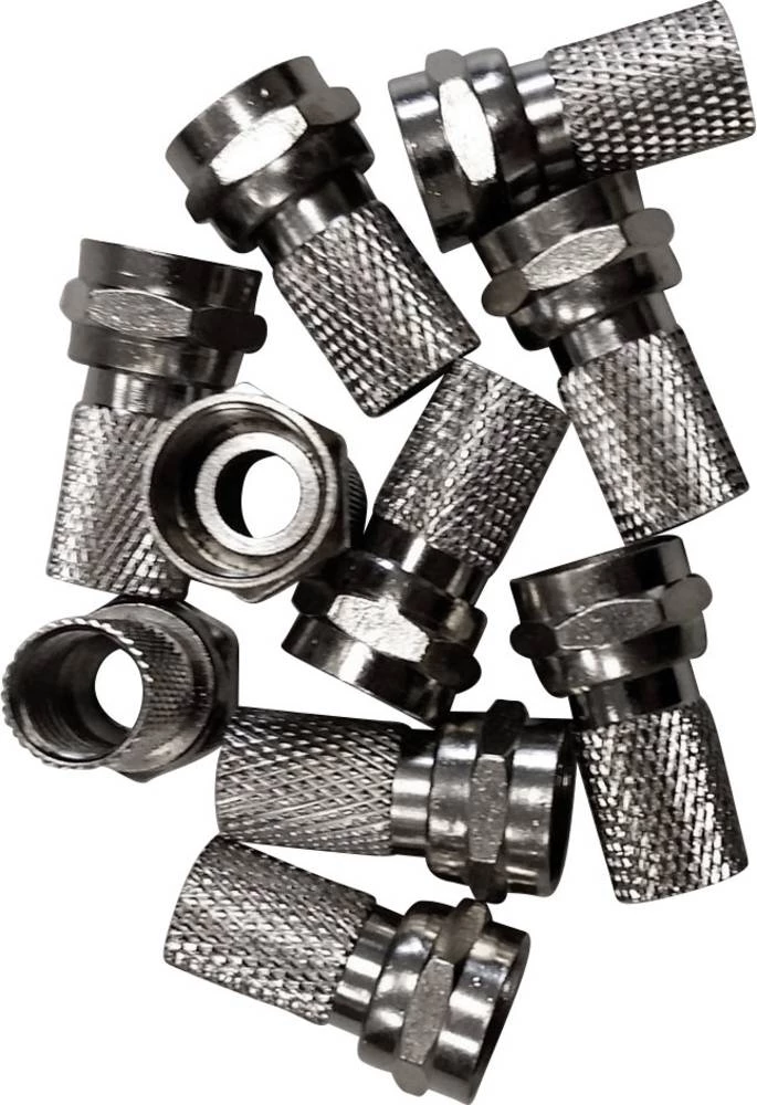 F-utični konektori u kompletu, promjer kabela: 6 mm slika