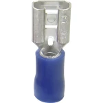 Plosnata utična čahura, širina utikača: 4.80 mm debljina utikača: 0.50 mm 180 ° djelomično izolirana, plave boje TRU Components