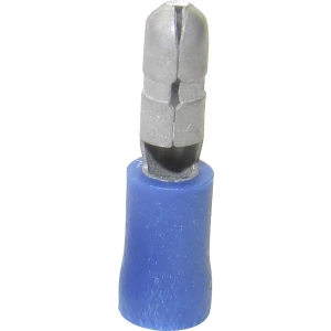 Okrugli utikač 1.50 mm˛ 2.50 mm˛, promjer kontakta: 5 mm djelomično izoliran, plave boje TRU Components 1583025 1 kom. slika