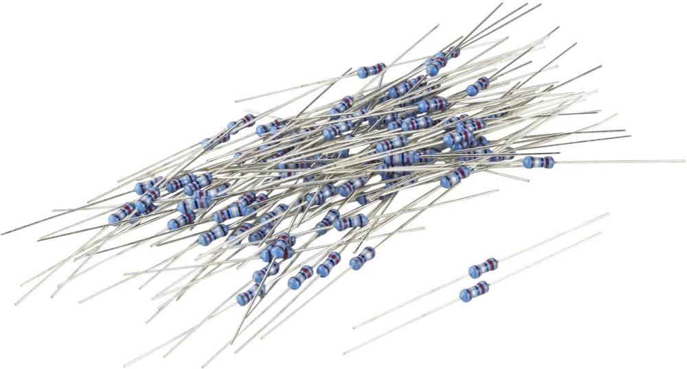 Metaloslojni otpornik 1.3 k? aksijalno ožičen 0207 0.25 W TRU Components TC-MF0W4FF1301KIT203 100 kom. slika