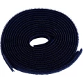 Čičak traka za šivanje, prianjajući i mekani dio, crne boje TRU Components 680-330-Bag 1 par slika