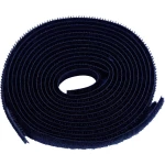 Čičak traka za šivanje, prianjajući i mekani dio, crne boje TRU Components 680-330-Bag 1 par
