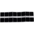 Samoljepljivi kvadrati s čičkom, prianjajući i mekani dio (D x Š ) 20 mm x 20 mm crne boje TRU Components 682-330-Bag 4 para slika