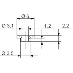 Izolirna doza 1 kom. TC-V5359-203 TRU Components vanjski promjer: 6 mm 3.5 mm unutarnji promjer: 3.1 mm