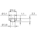 Izolirna doza 1 kom. TC-V5731-203 TRU Components vanjski promjer: 6.4 mm 3.8 mm unutarnji promjer: 3.1 mm