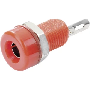 Laboratorijska utičnica, utičnica, vertikalna ugradnja, promjer kontakta: 4 mm crvene boje TRU Components TC-R1-16A Red 1 kom. slika
