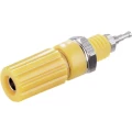 Polna stezaljka, žute boje, 10 A TRU Components TC-R1-9 Yellow 1 kom. slika