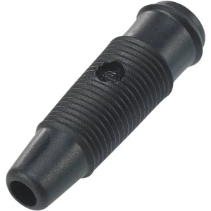 Laboratorijska utičnica, utičnica, ravna, promjer kontakta: 4 mm crne boje TRU Components TC-R8-107 1 kom. slika