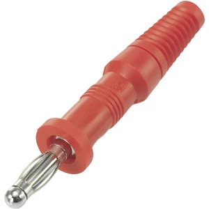 Lamelni utikač, utikač, ravan, promjer kontakta: 4 mm crvene boje TRU Components TC-R8-20A 1 kom. slika