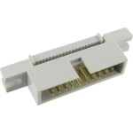 Konektor sa vratnicom i prirubnicom za montiranje, mjere rastera: 2.54 mm ukupan broj polova: 10 TRU Components 1 kom.