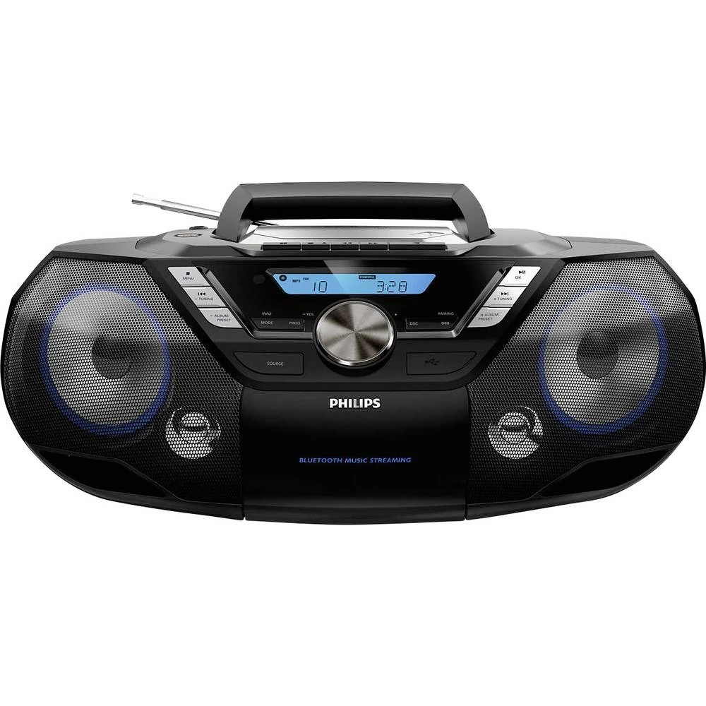 Philips AZB798T CD radio DAB+ (1012), UKW (1014) Bluetooth®, CD, kaseta, USB crna slika