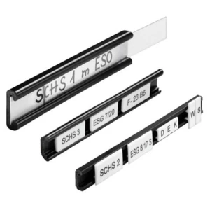 Nosač oznake SCHS 2 SK F. ESG 1720600000 Weidmüller vrsta montaže: klizna, navijanje crna 1 komad slika